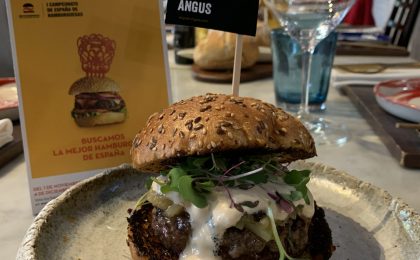Segunda mejor hamburguesa de España con carne Miguel Vergara Angus