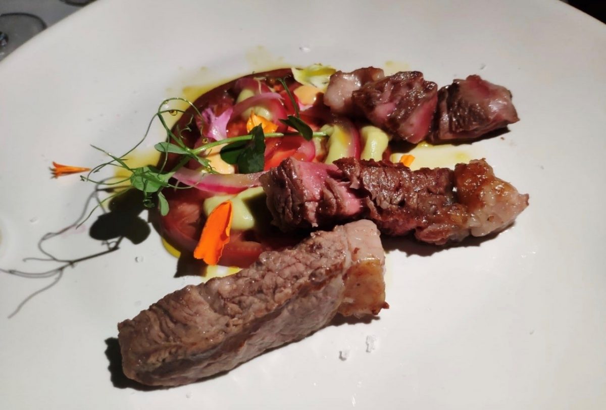 ribeye al kamado japones