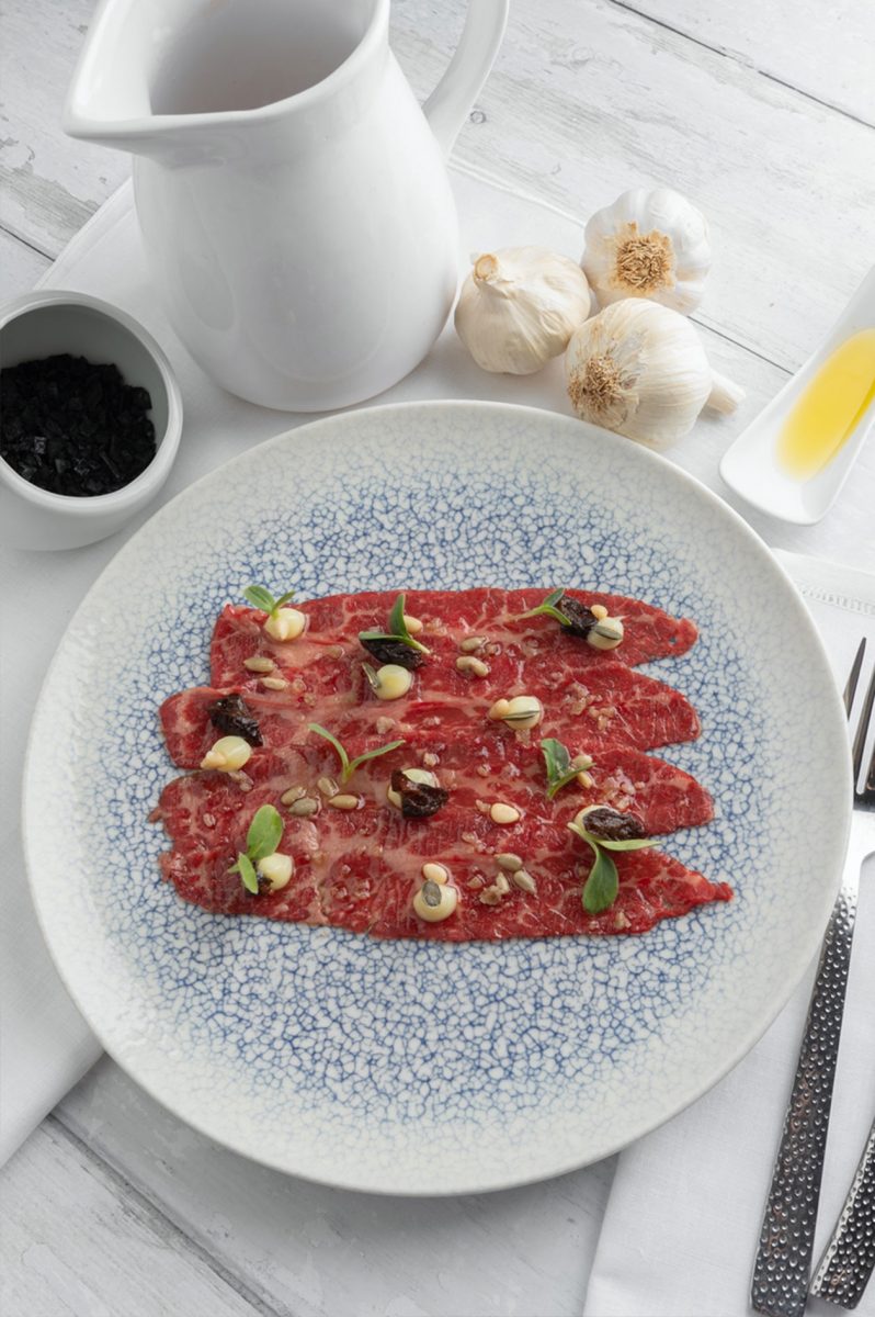 carpaccio de presa Angus