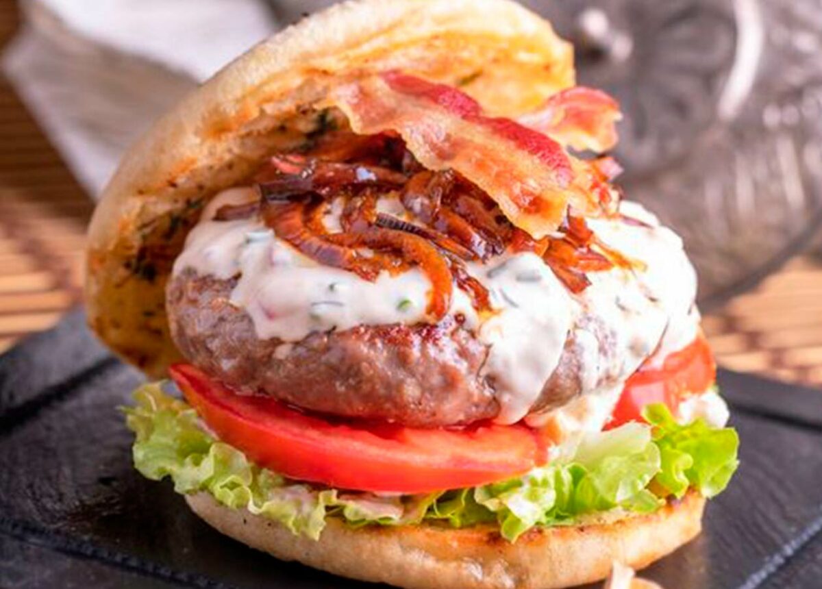 hamburguesa con bacon