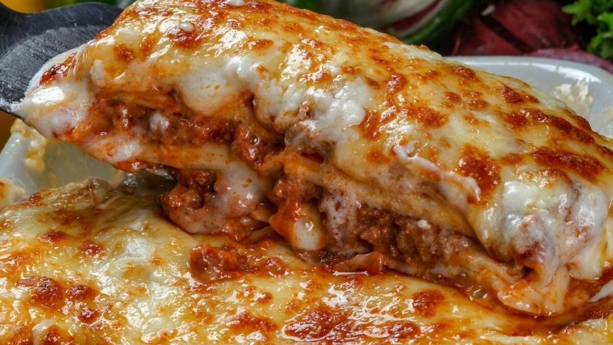 lasaña de carne más de una hora
