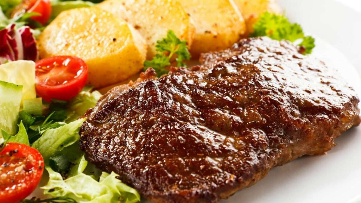 carne en freidora de aire