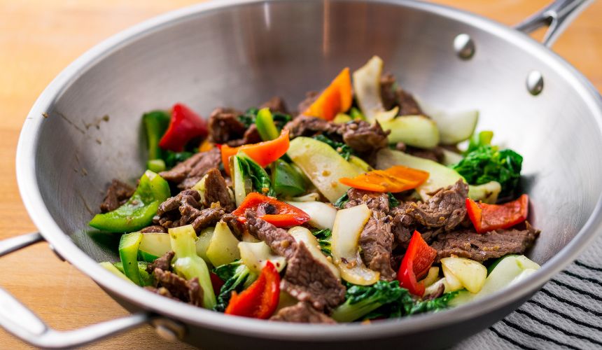 faqs wok de carne con verduras