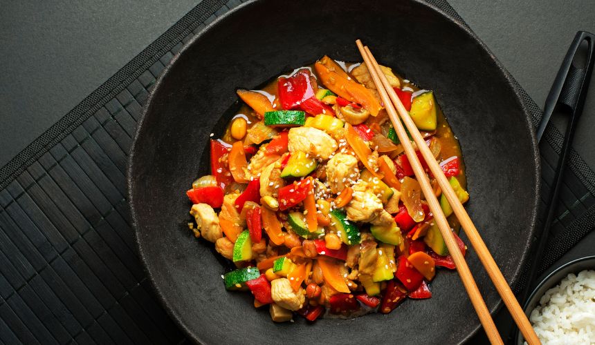 receta de wok con verduras