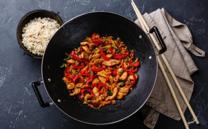 Wok de ternera y verduras para hacer la receta al estilo asiático