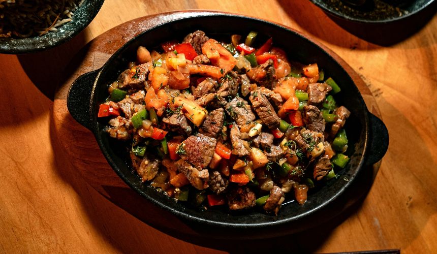 wok de ternera y verduras