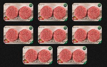 Pack x 8 Burgers Vergara Beef (16 unidades)