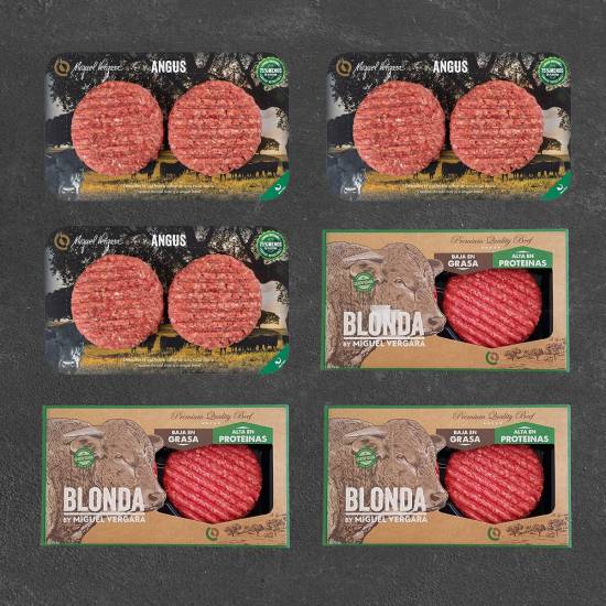 Pack Mix Burgers Angus & Blonda (12 unidades)