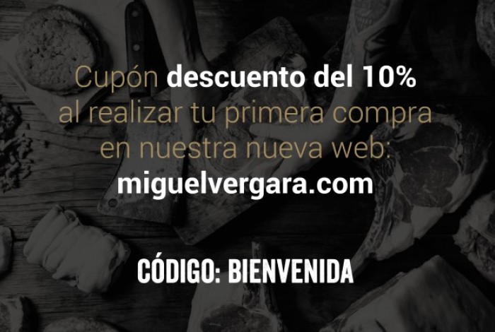 Cupón descuento 10% de Bienvenida
